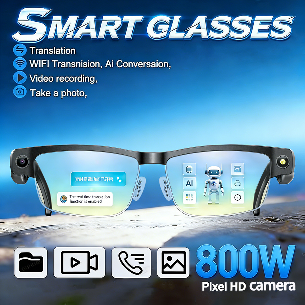 Webcam Hd 1080P - 2026 New Al Smart Glasses 800W