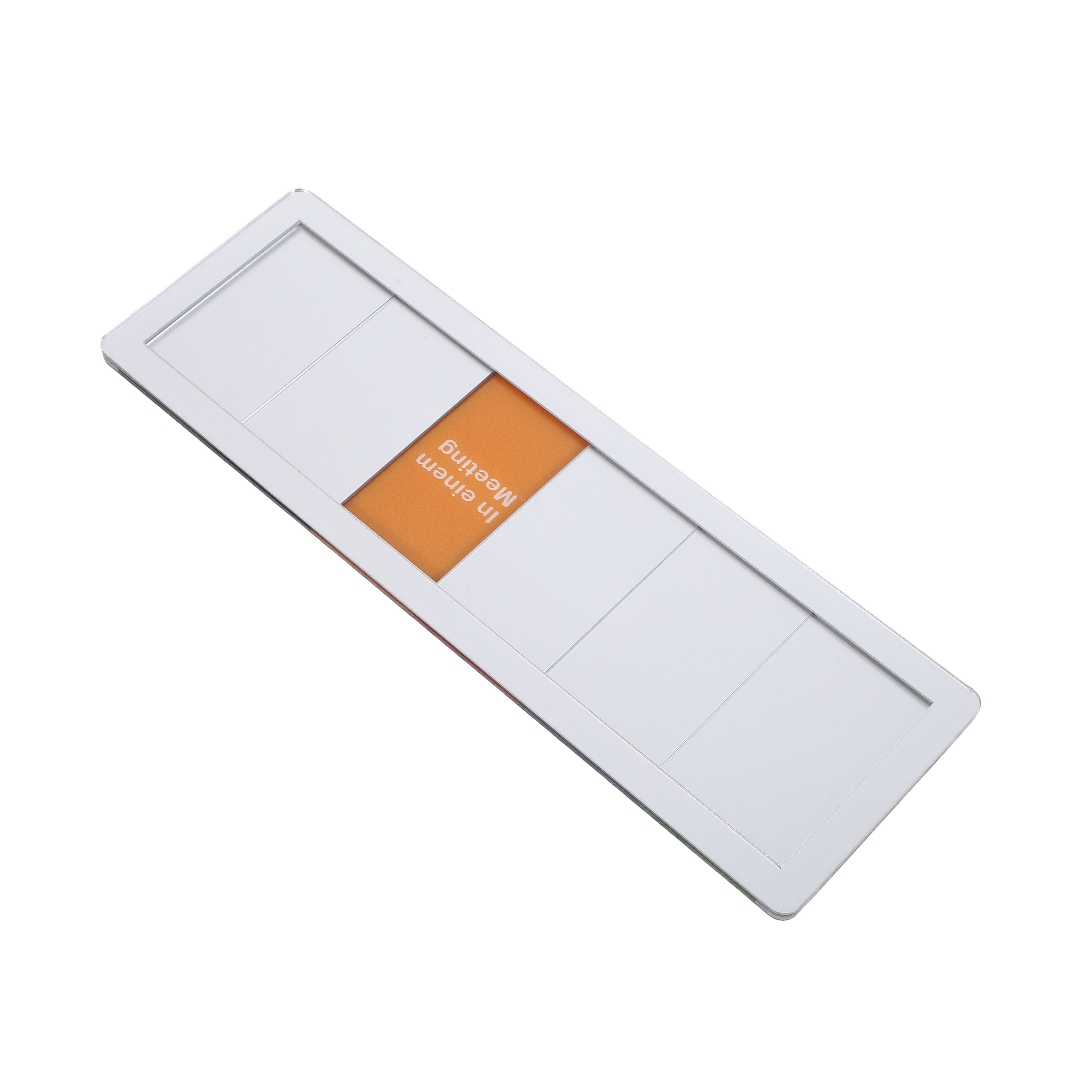 Home Office Vacantes - Office Door Status Sign Acrylic Silver