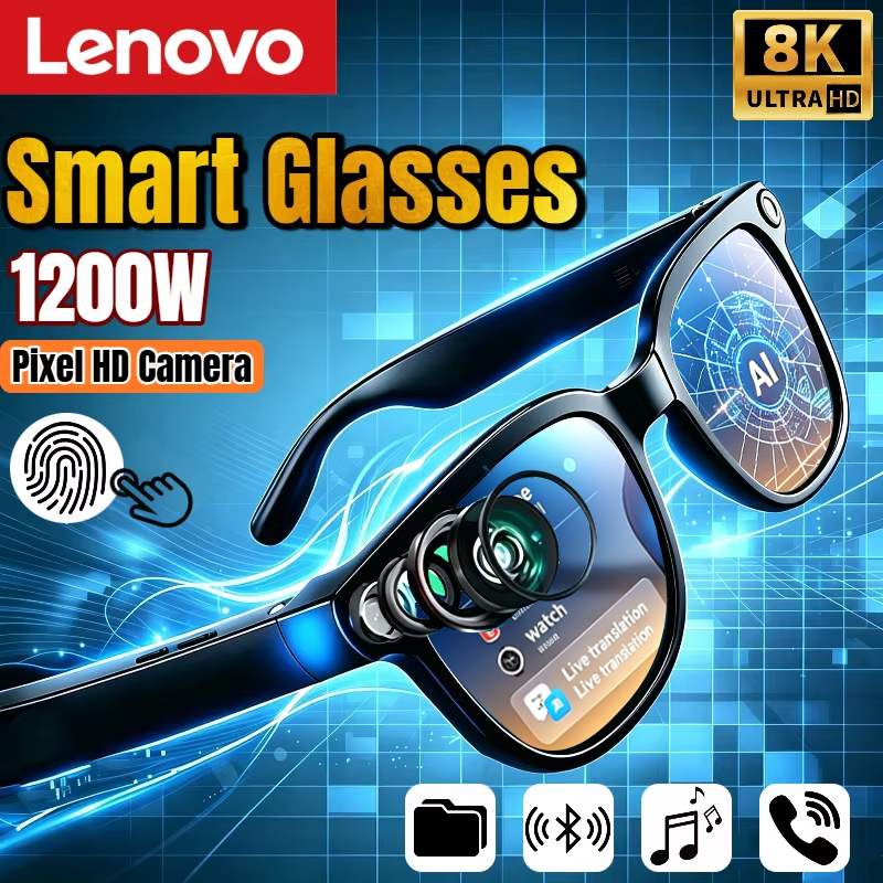 Webcam Hd 1080P - Lenovo AI Smart Glasses 8K Remote