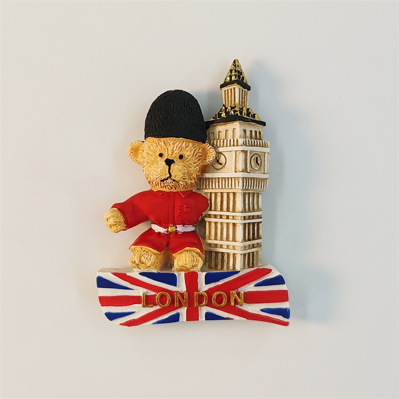 Home Office London - London Big Ben Bear 3D Painted