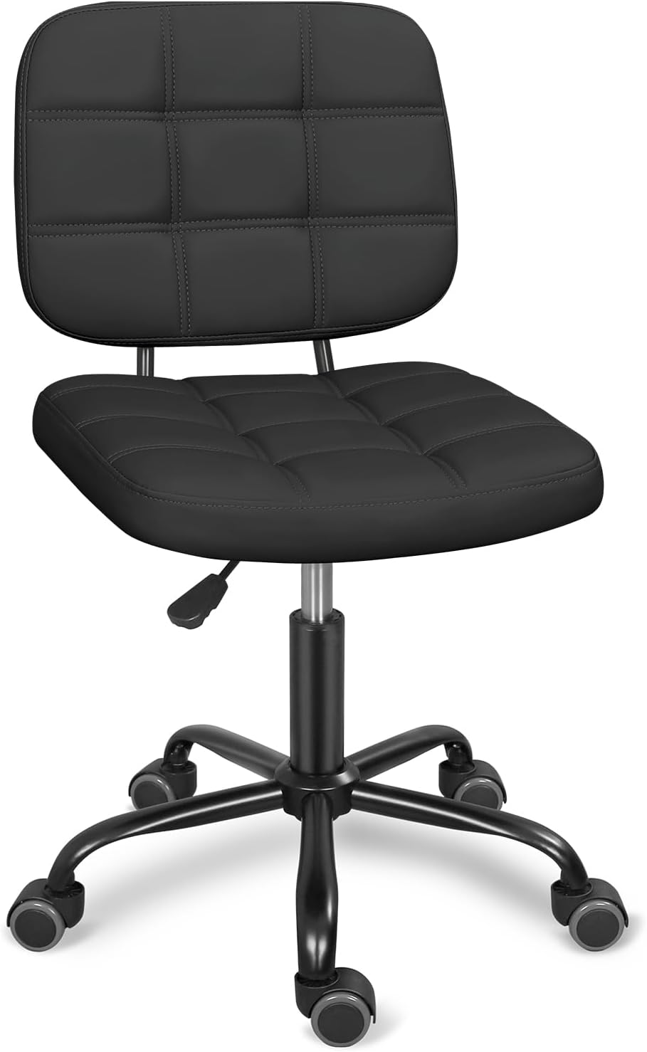 Home Office Desks - Armless Home Office Desk Chair with