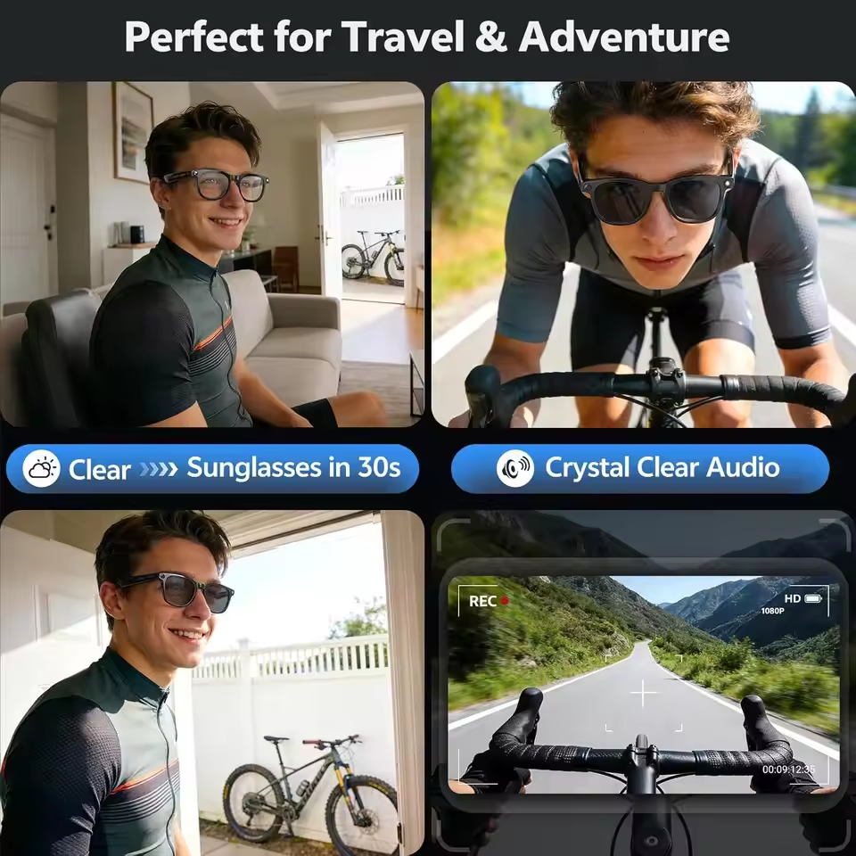 Wireless Smart Camera Glasses  - Webcam Hd 1080P ulasan dan harga