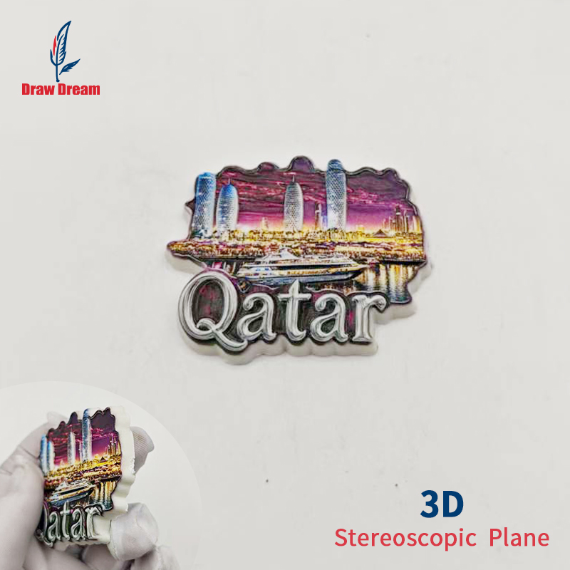 1Pc Qatar 3D Refrigerator Magn - Home Office Qatar ulasan dan harga
