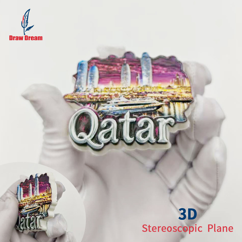 1Pc Qatar 3D Refrigerator Magn - Home Office Qatar ulasan dan harga