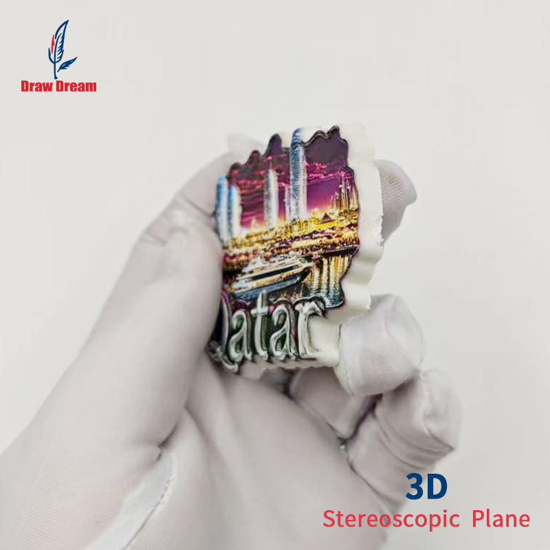 1Pc Qatar 3D Refrigerator Magn - Home Office Qatar ulasan dan harga