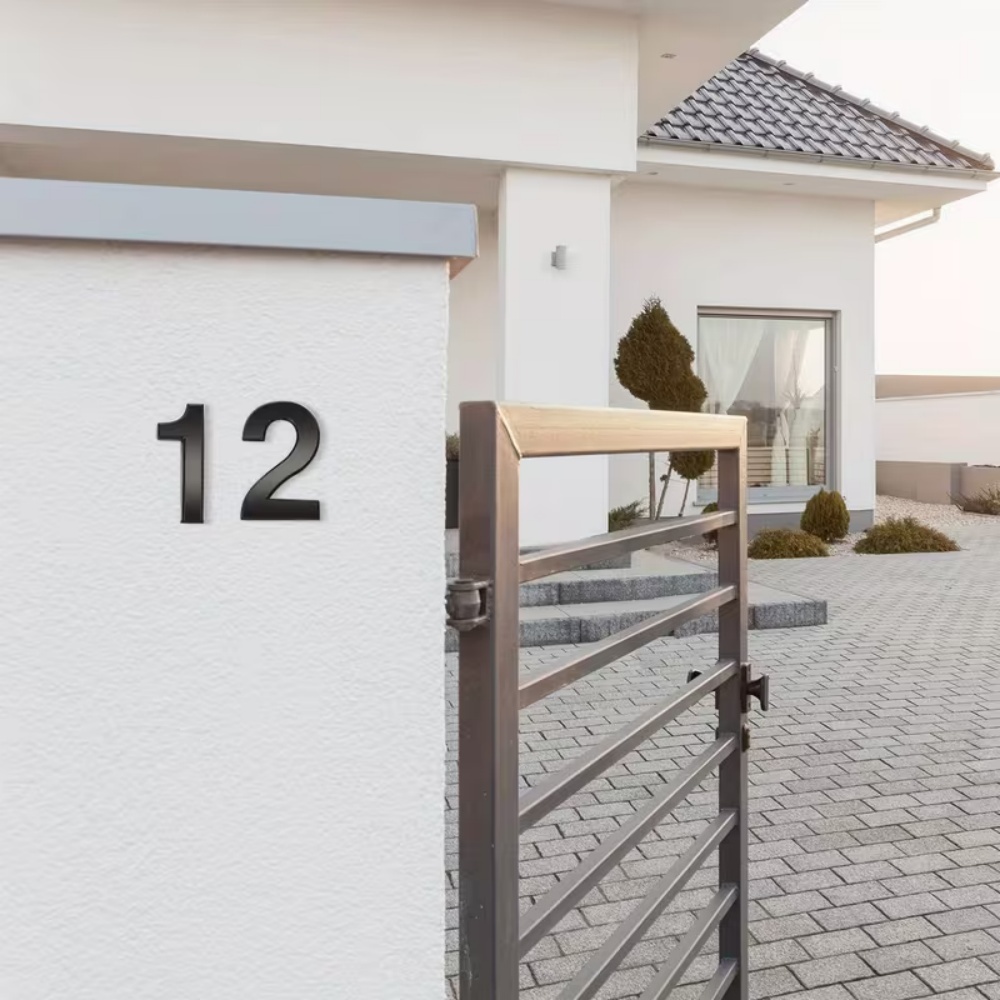 1pc Self Adhesive 3D Number St - Home Office Number ulasan dan harga