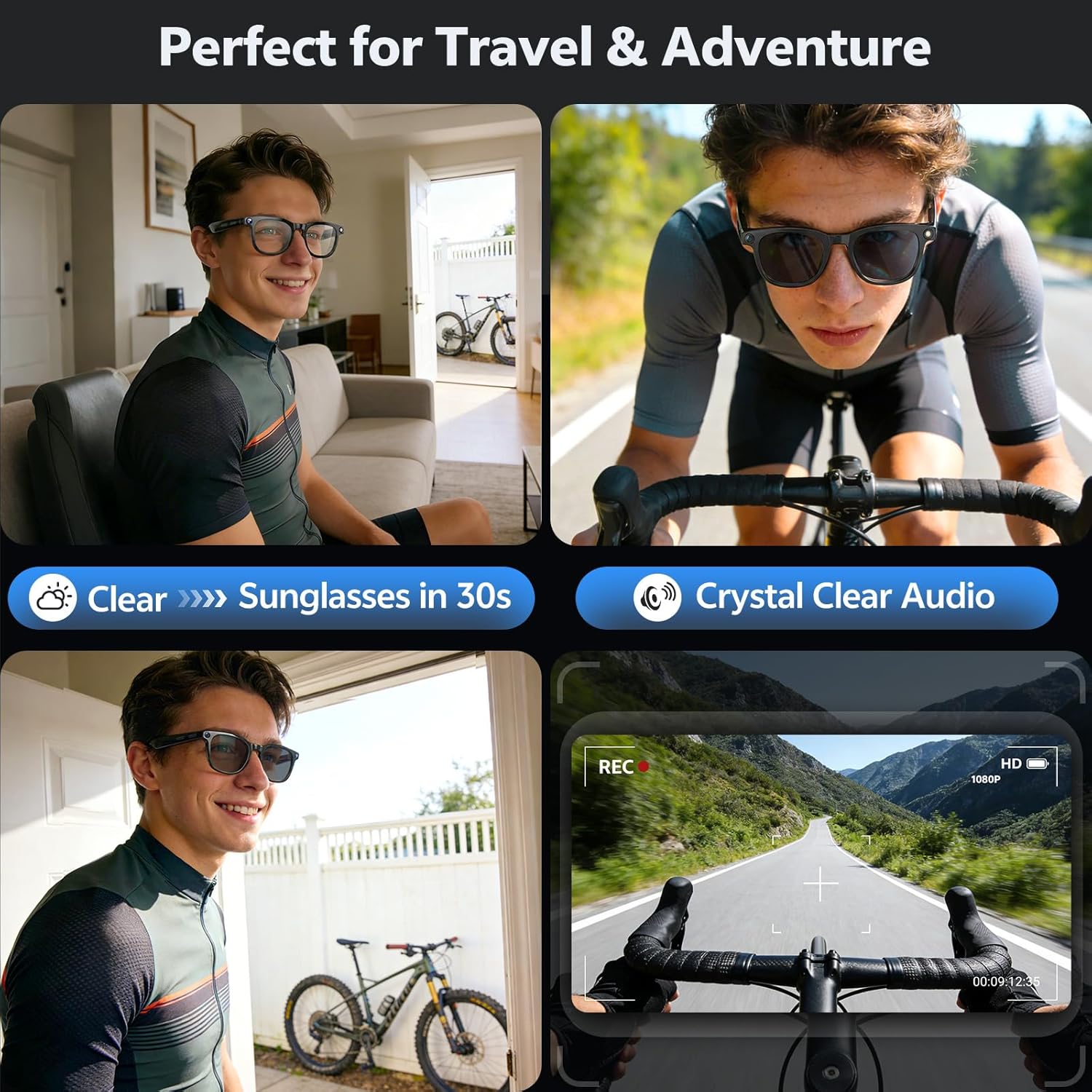 2026 4K 8MP Smart Glasses Men  - Webcam Hd 1080P ulasan dan harga