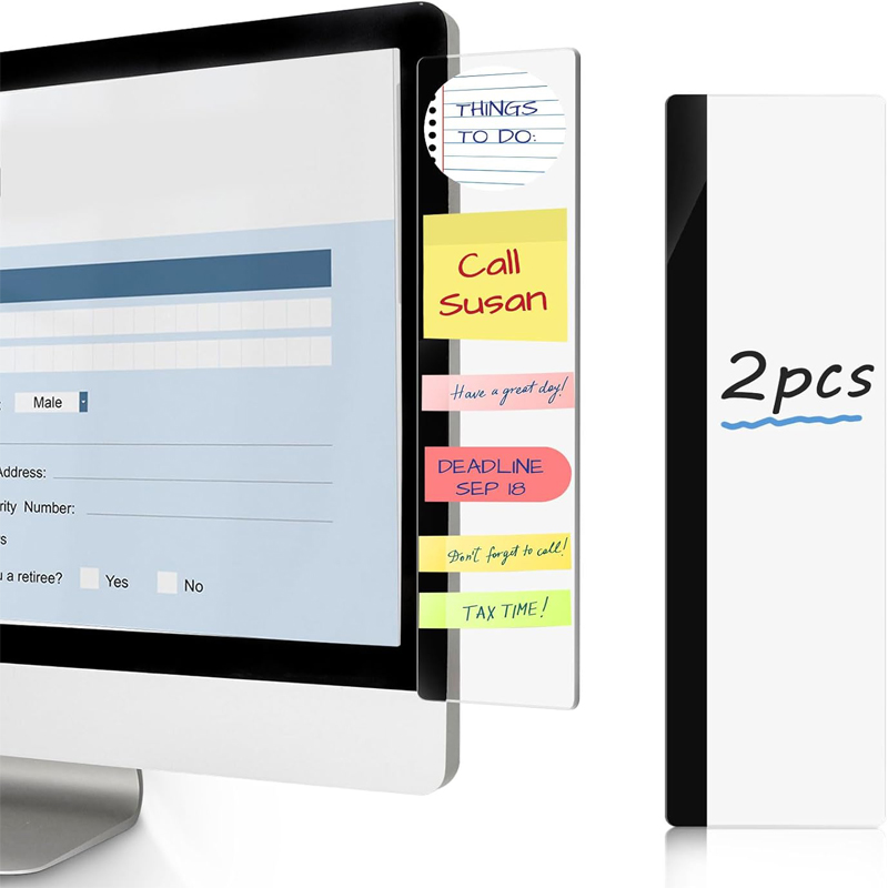 2Pcs Monitor Memo Boards for C - Home Office Work ulasan dan harga