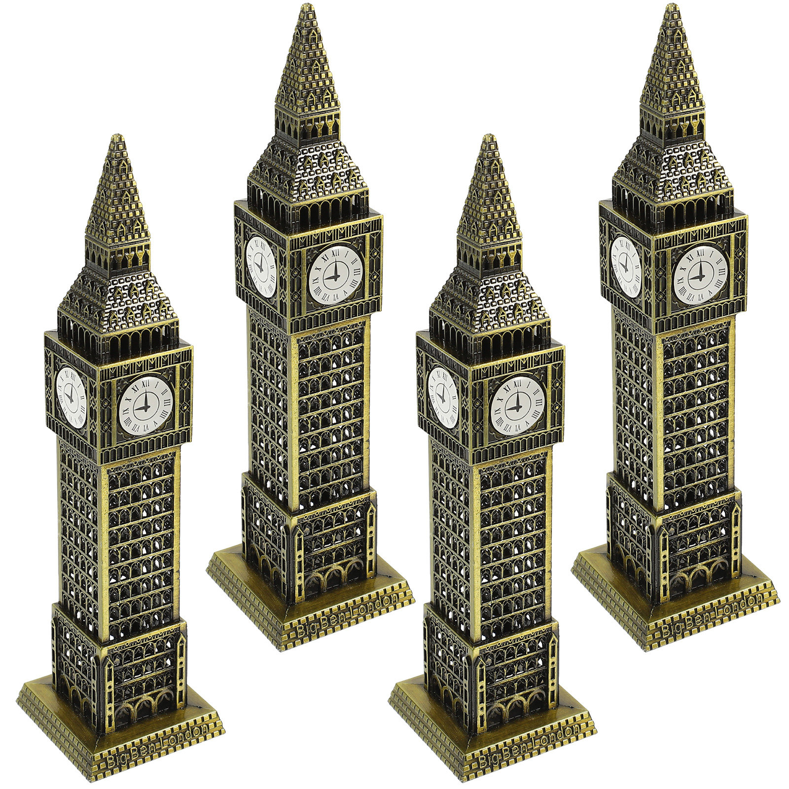 4Pcs Alloy Architecture Sculpt - Home Office London ulasan dan harga