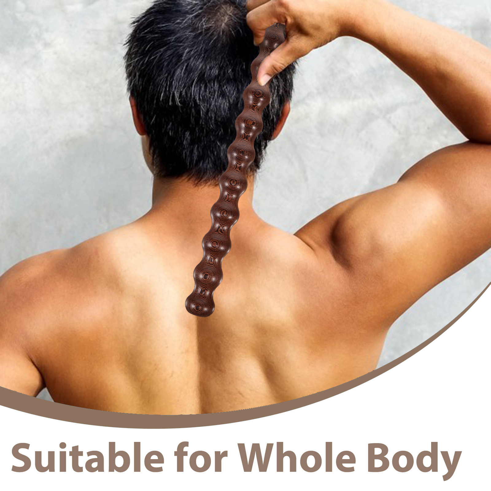 Handheld Wooden Back Massager  - Home Office Work ulasan dan harga