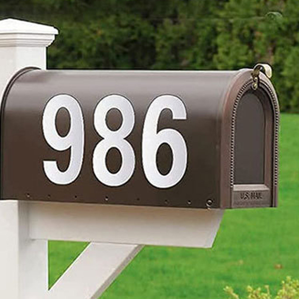 10Sets Reflective Number Stick - Home Office Number ulasan dan harga