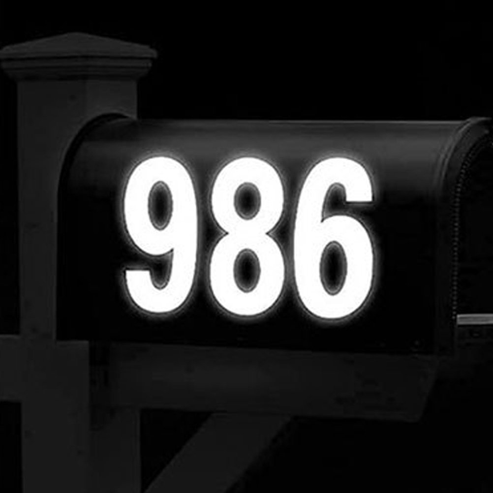 10Sets Reflective Number Stick - Home Office Number ulasan dan harga