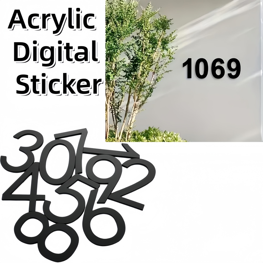 1PC Self-adhesive 3D Numeral P - Home Office Number ulasan dan harga