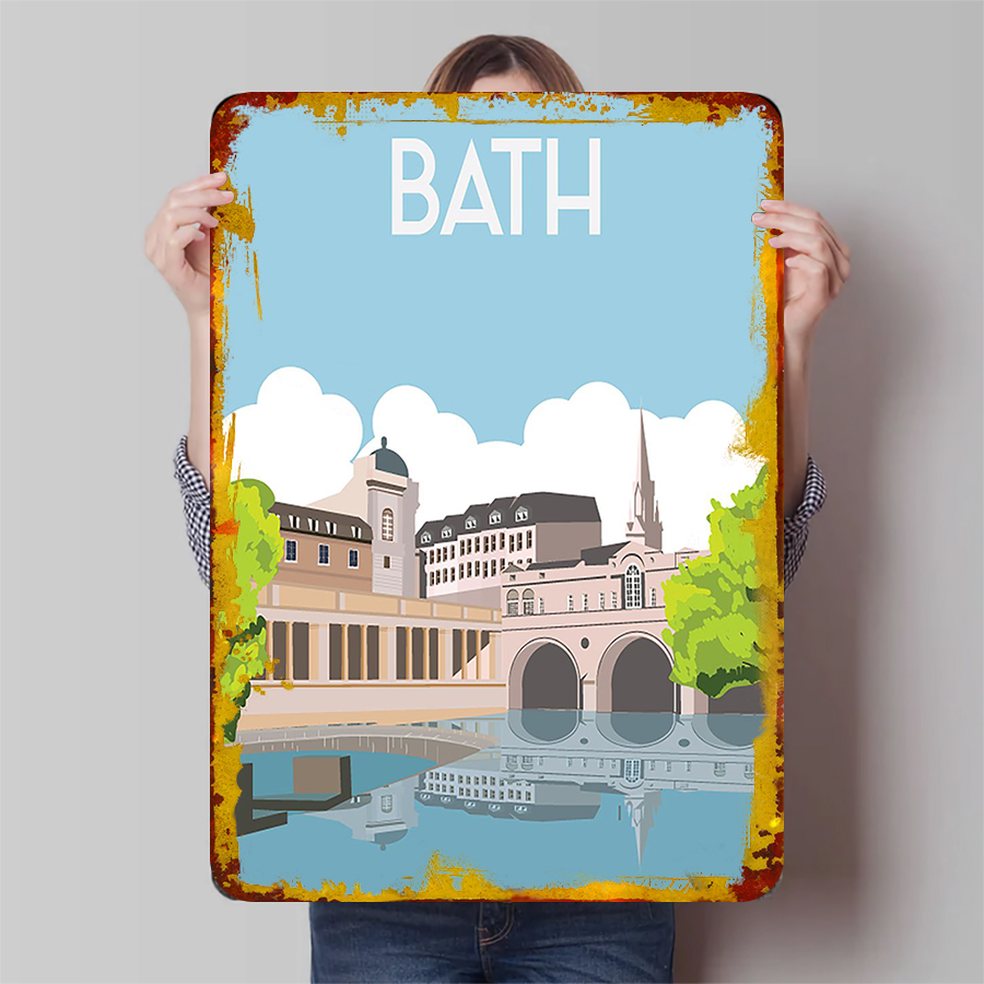 Bath England Cityscape Metal W - Home Office England ulasan dan harga