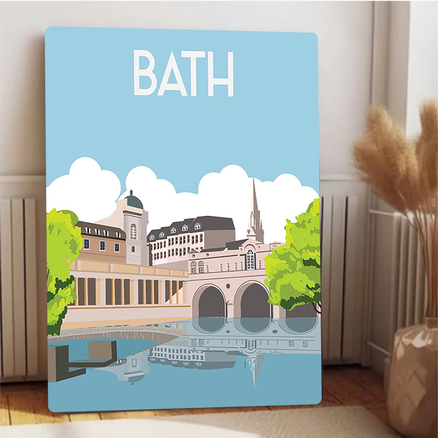 Bath England Cityscape Metal W - Home Office England ulasan dan harga