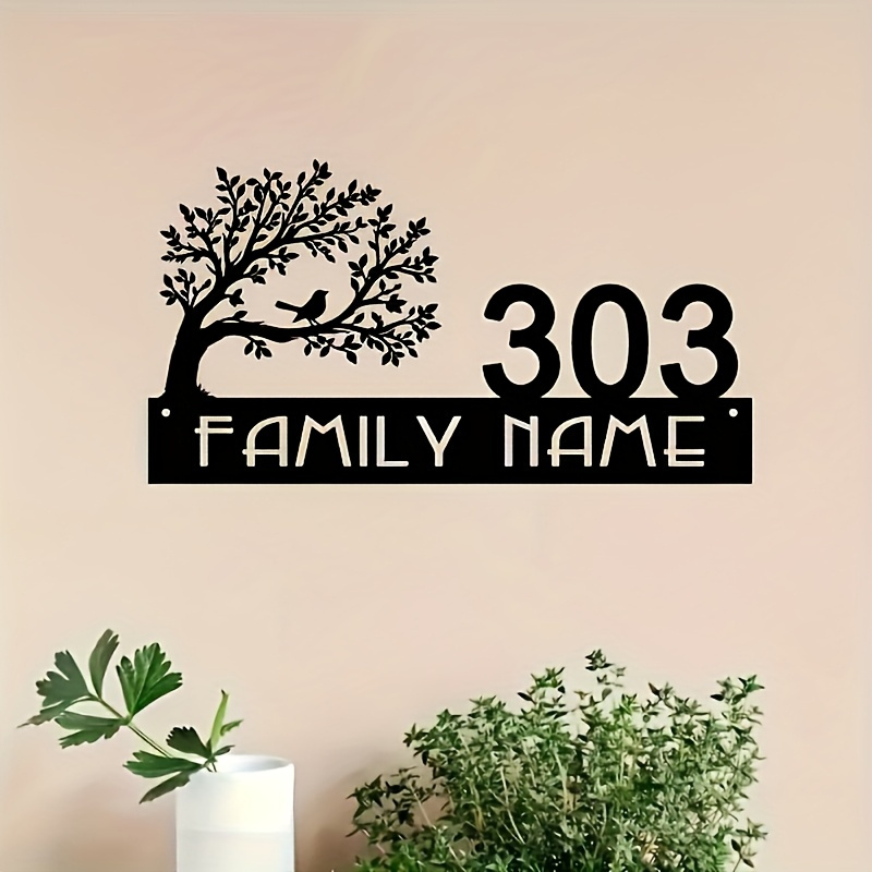 Custom Metal Address Sign with - Home Office Number ulasan dan harga