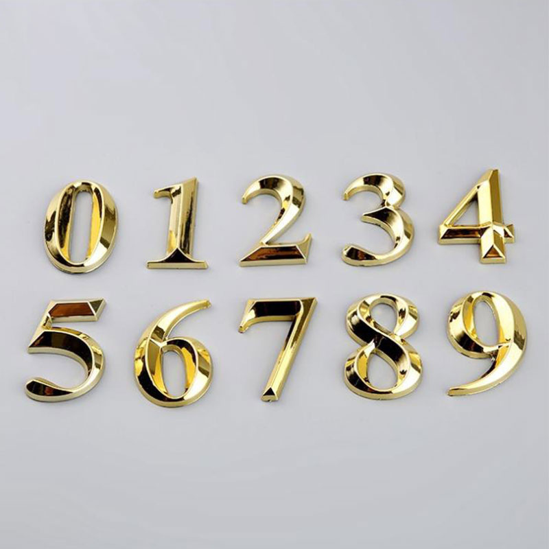1pc Height 5cm Golden Home Sti - Home Office Number ulasan dan harga