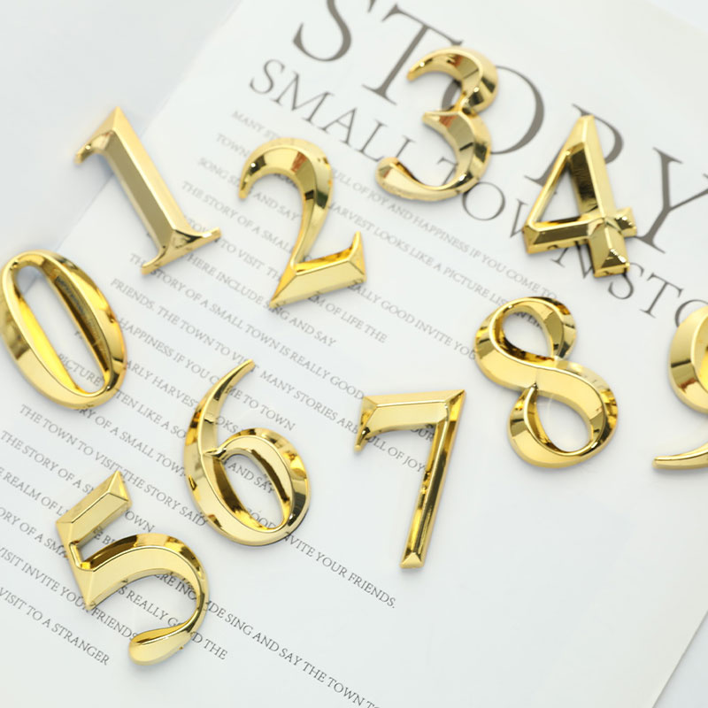 1pc Height 5cm Golden Home Sti - Home Office Number ulasan dan harga