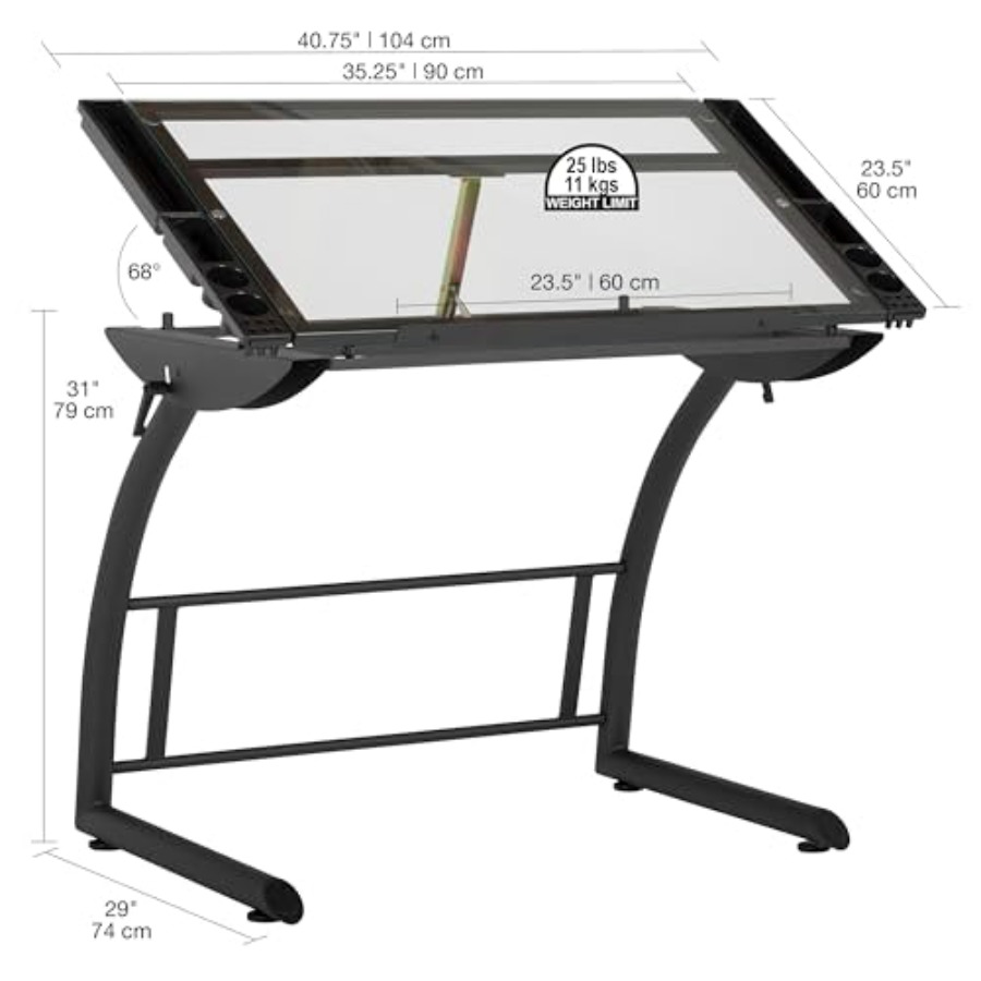 Triflex Drawing Table Sit to S - Home Office Desks ulasan dan harga