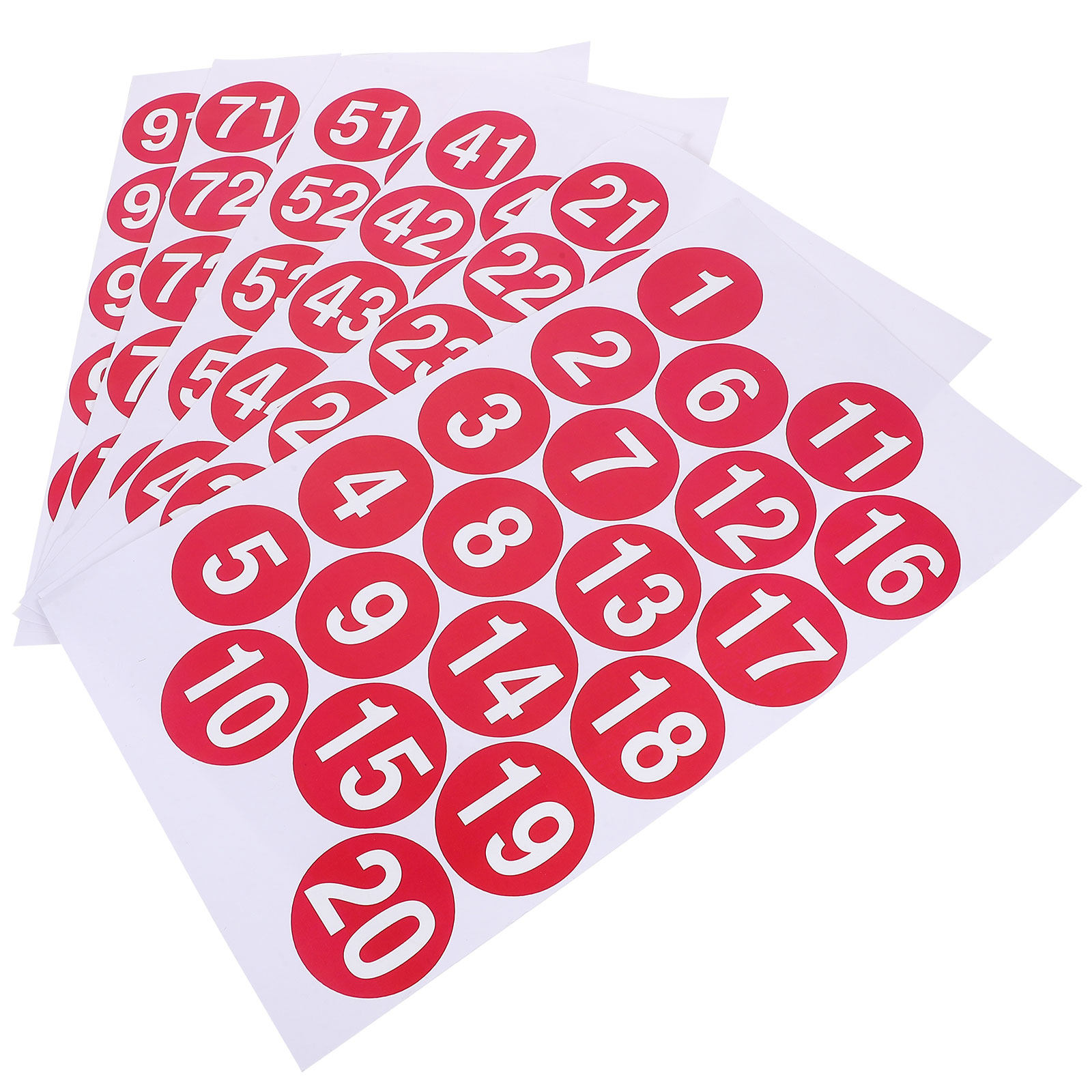 1Set Waterproof Number Sticker - Home Office Number ulasan dan harga