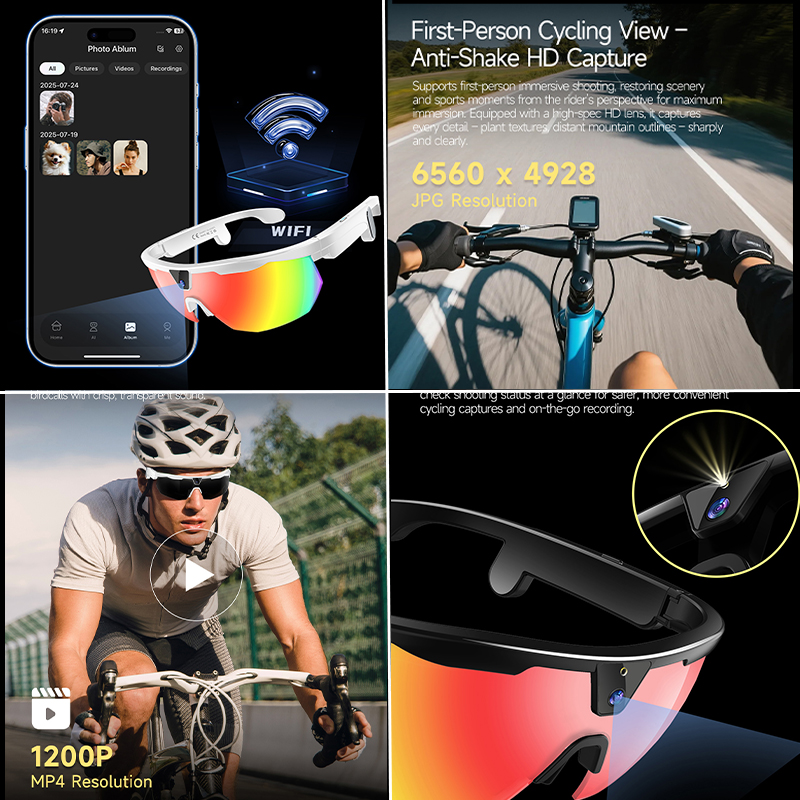 BT Cycling Sunglasses AI Voice - Webcam Hd 1080P ulasan dan harga