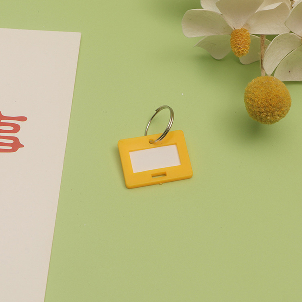 50pcs Key Ring Label Tags Meta - Home Office Number ulasan dan harga