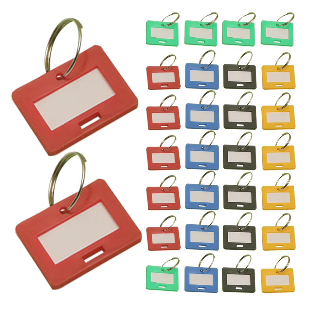 50pcs Key Ring Label Tags Meta - Home Office Number ulasan dan harga