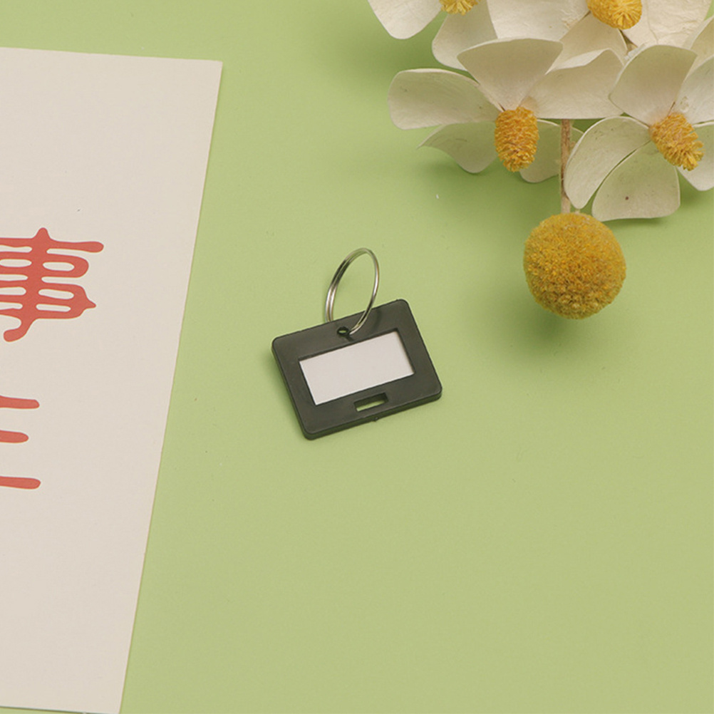 50pcs Key Ring Label Tags Meta - Home Office Number ulasan dan harga