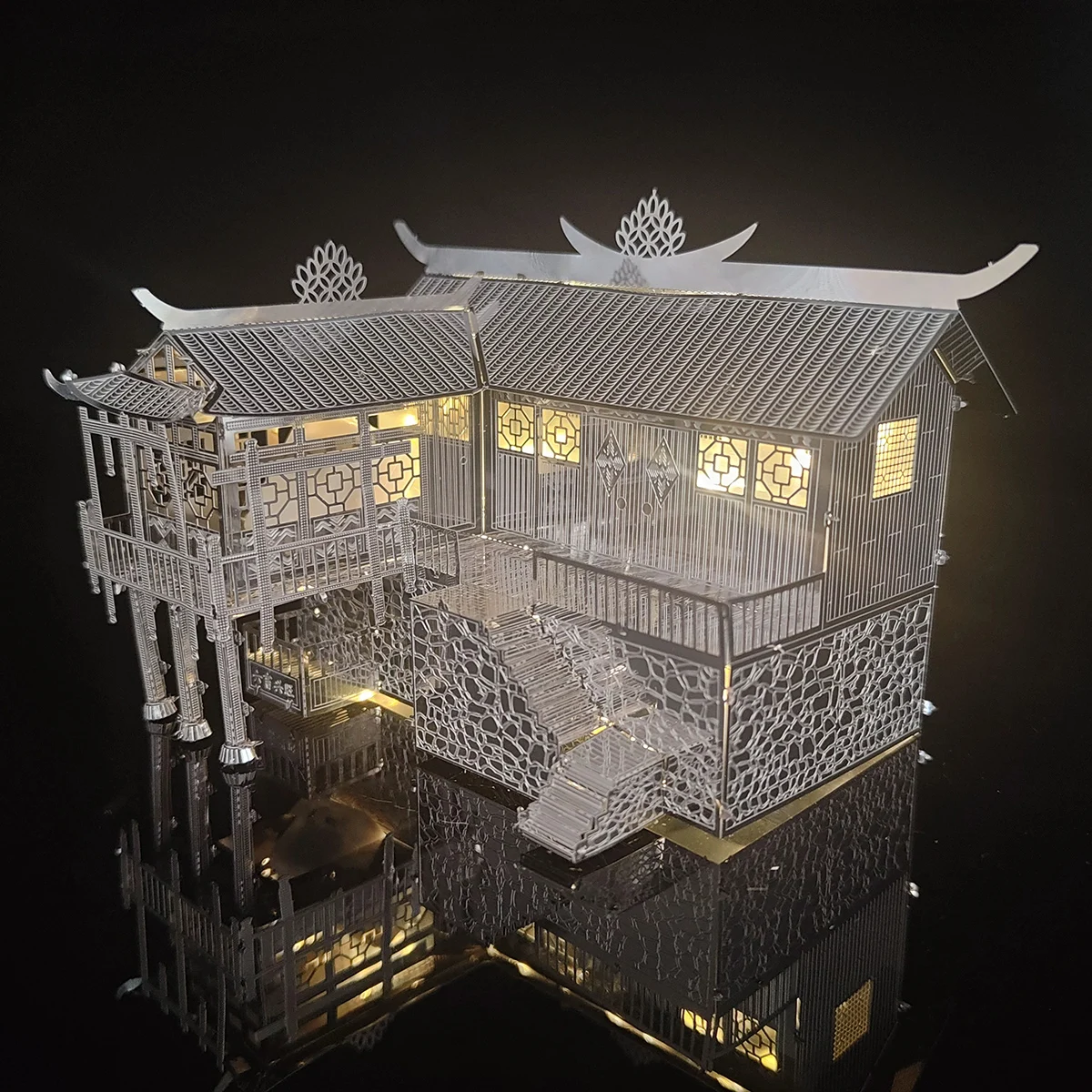 3D Metal Puzzle Stilt House Ar - Home Office Architecture ulasan dan harga