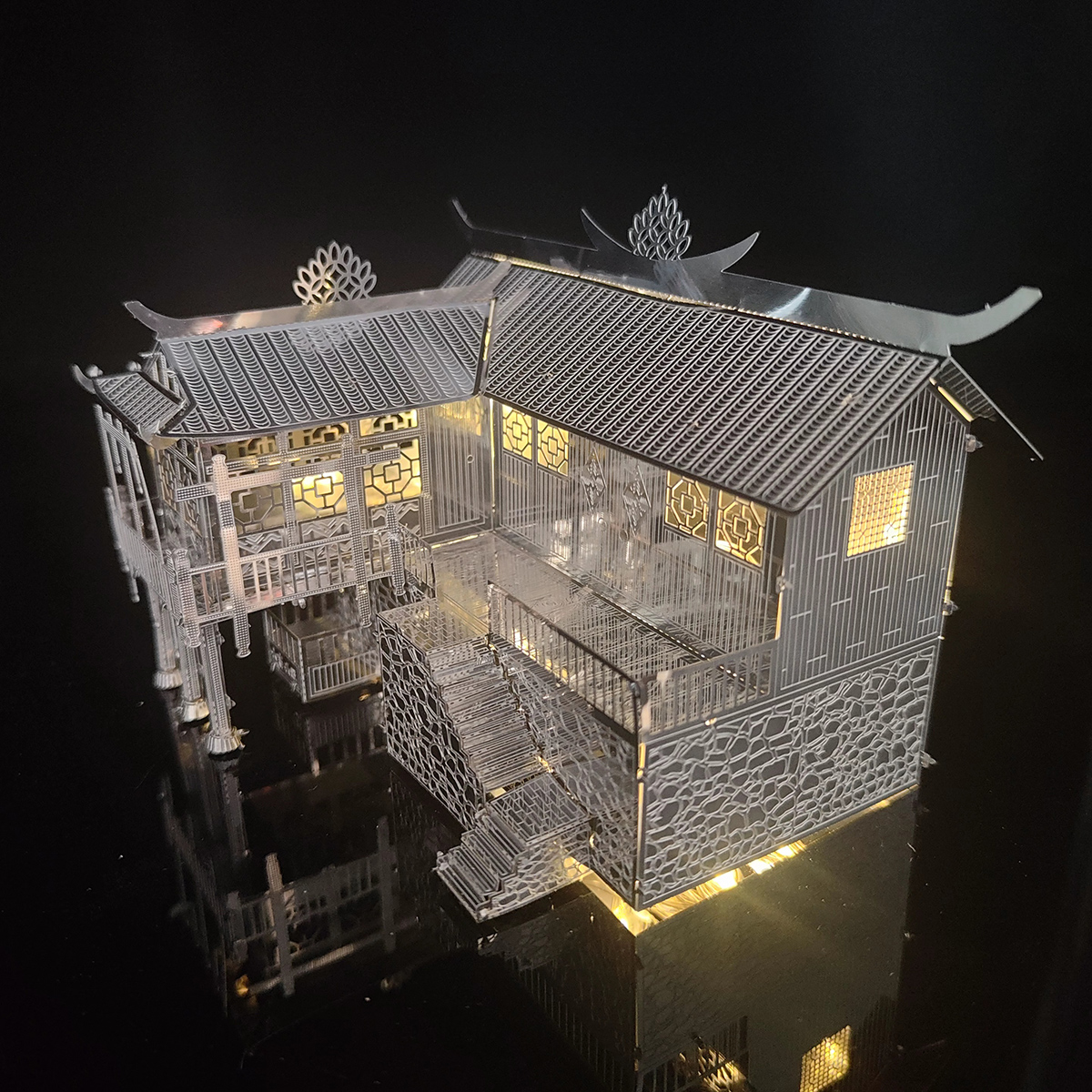 3D Metal Puzzle Stilt House Ar - Home Office Architecture ulasan dan harga