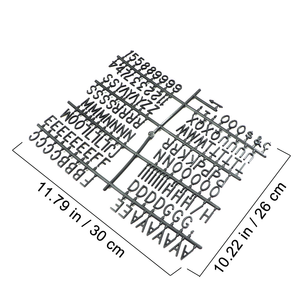 Black Plastic Letter Board Let - Home Office Number ulasan dan harga