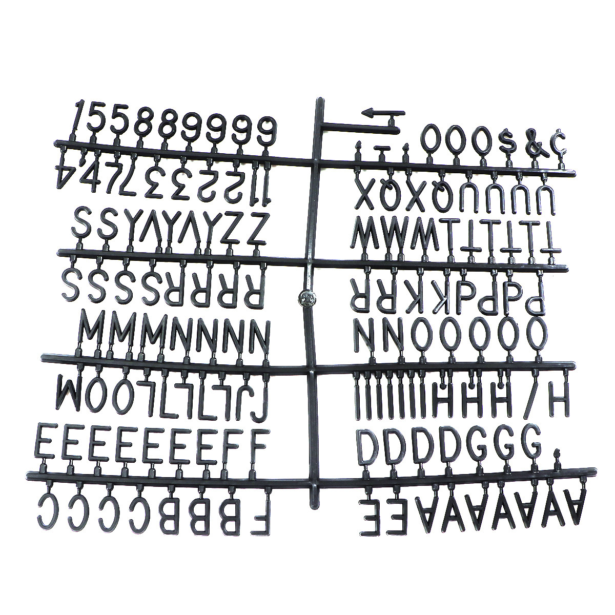 Black Plastic Letter Board Let - Home Office Number ulasan dan harga