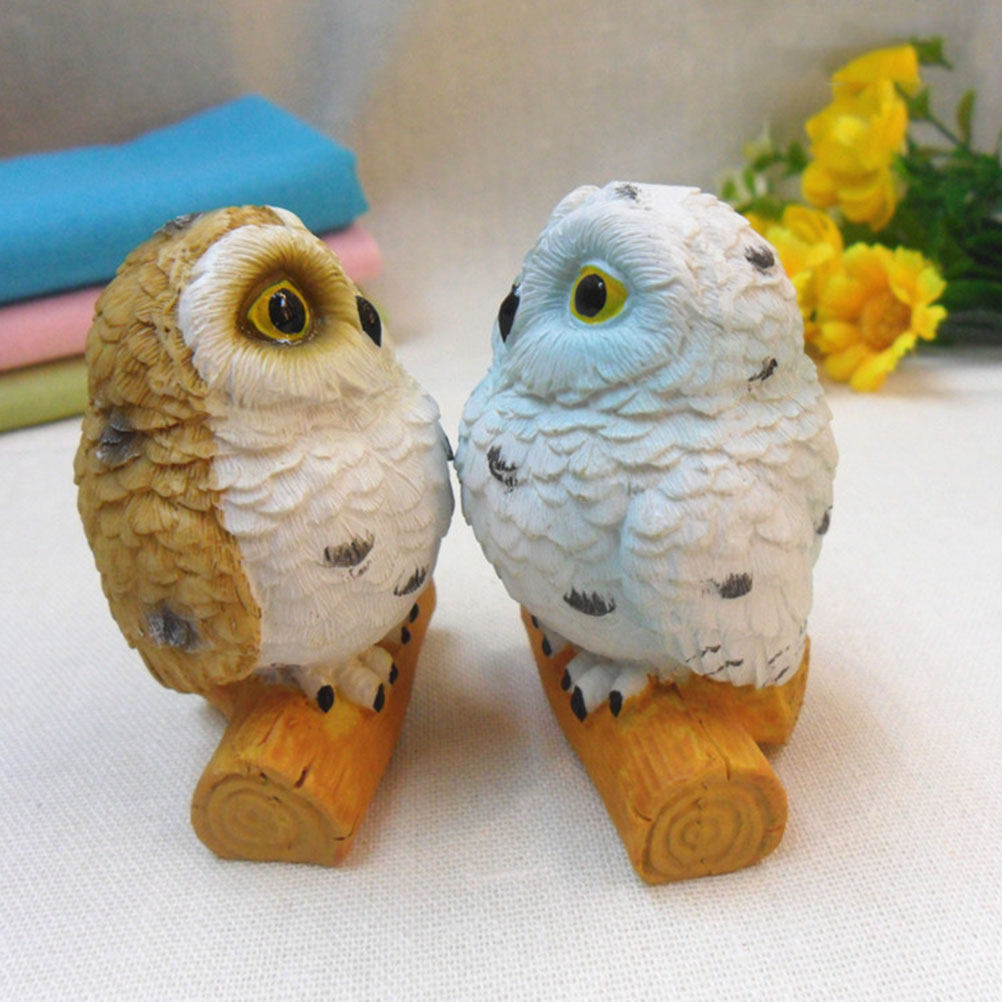 4Pcs Owl Accessories Resin Sim - Home Office Simulator ulasan dan harga