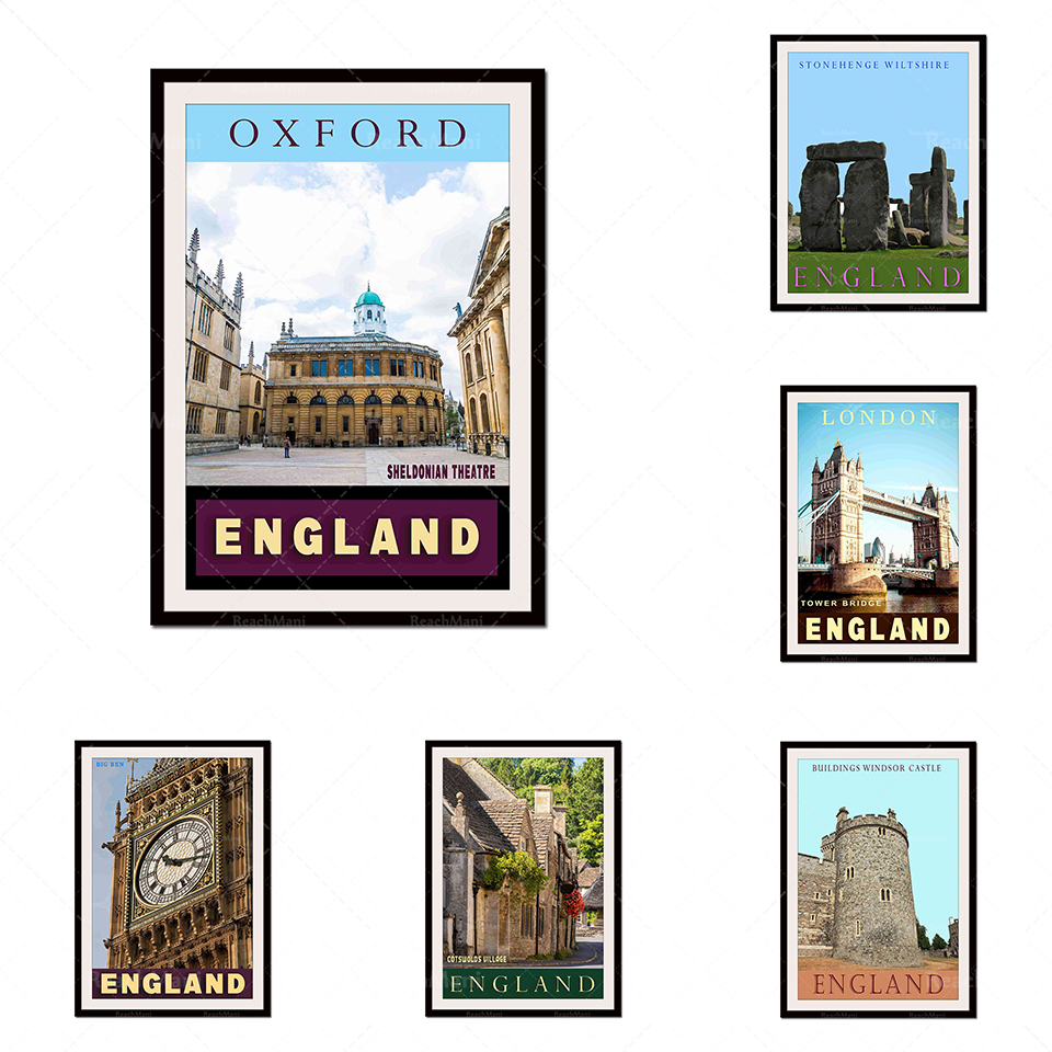 England landscape print/poster - Home Office England ulasan dan harga