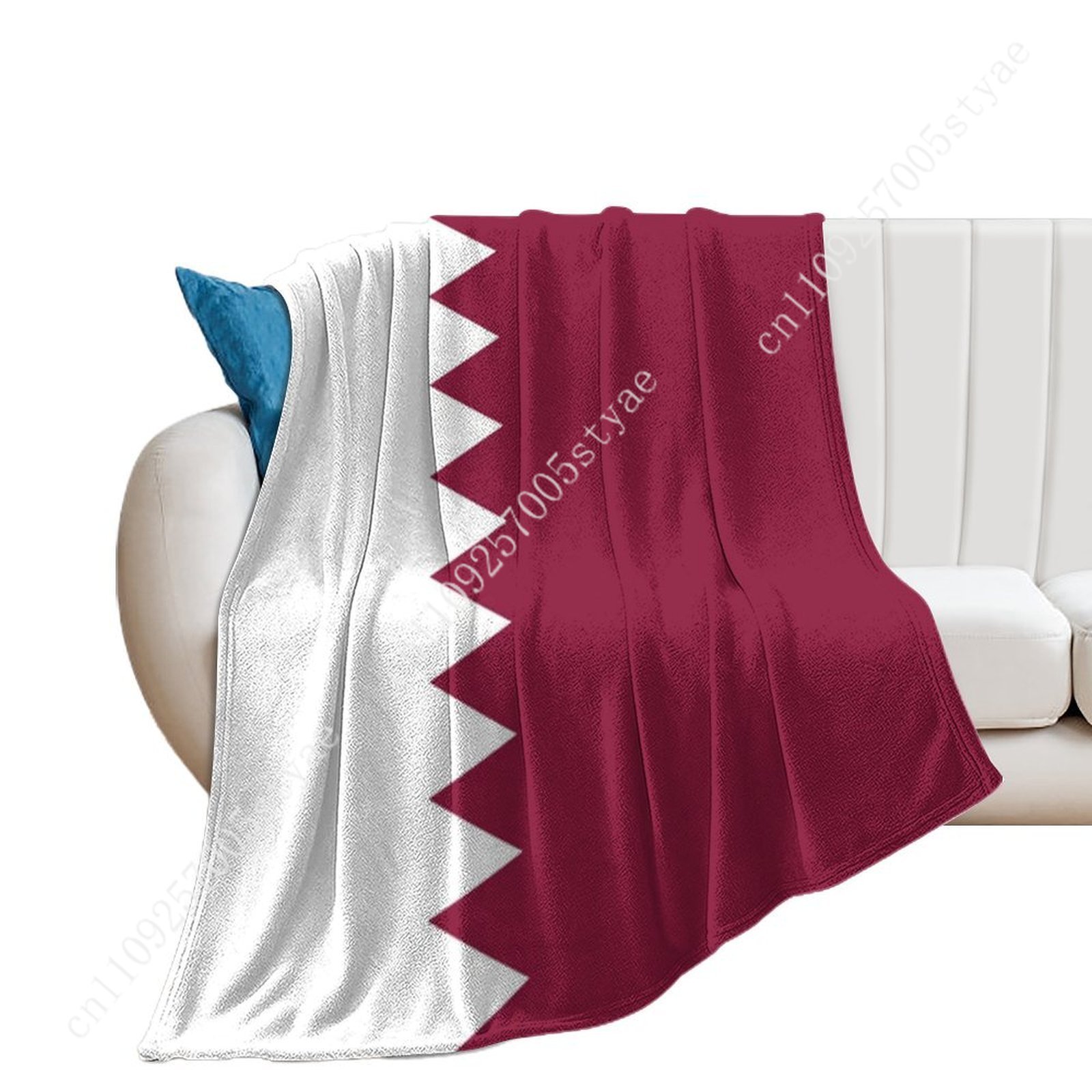 Qatar Flag Flannel Blankets Ar - Home Office Qatar ulasan dan harga
