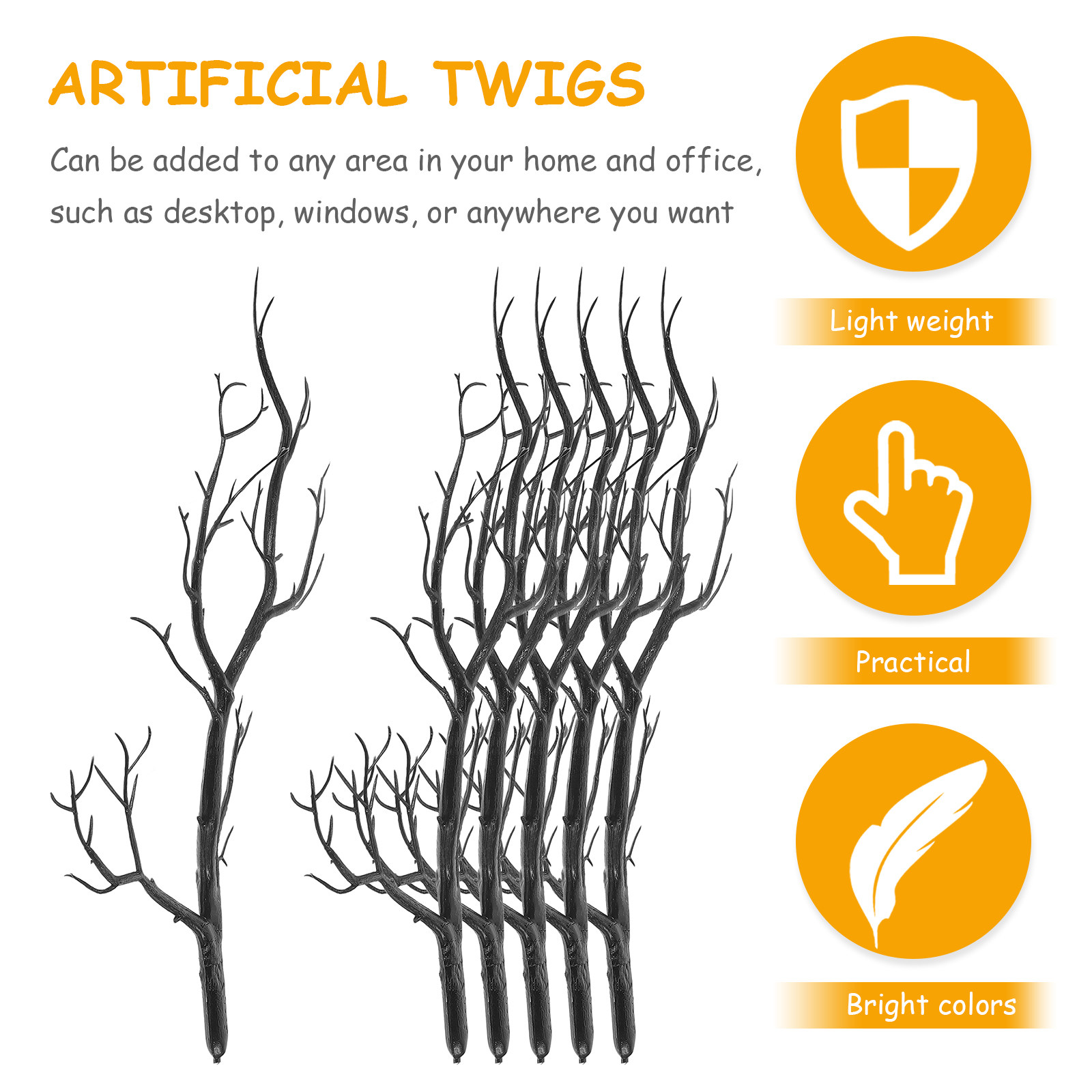 6Pcs Dried Tree Branches Simul - Home Office Simulator ulasan dan harga