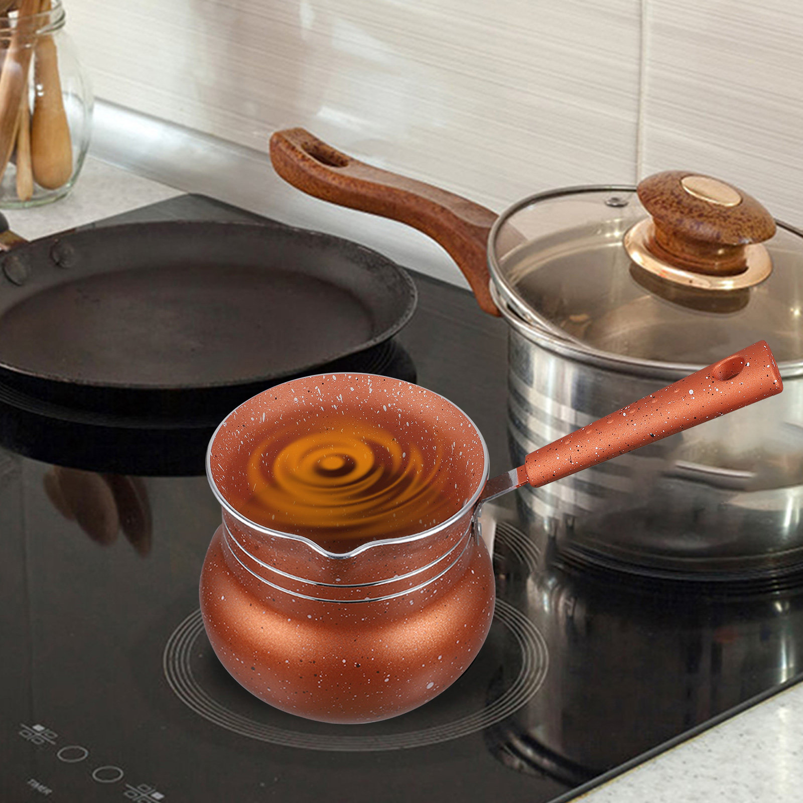 Milk Pot Nonstick Saucepan Kit - Home Office Work ulasan dan harga