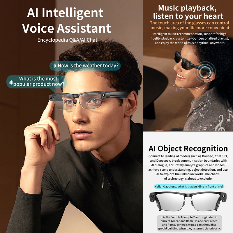 2026 New Al Smart Glasses 800W - Webcam Hd 1080P ulasan dan harga