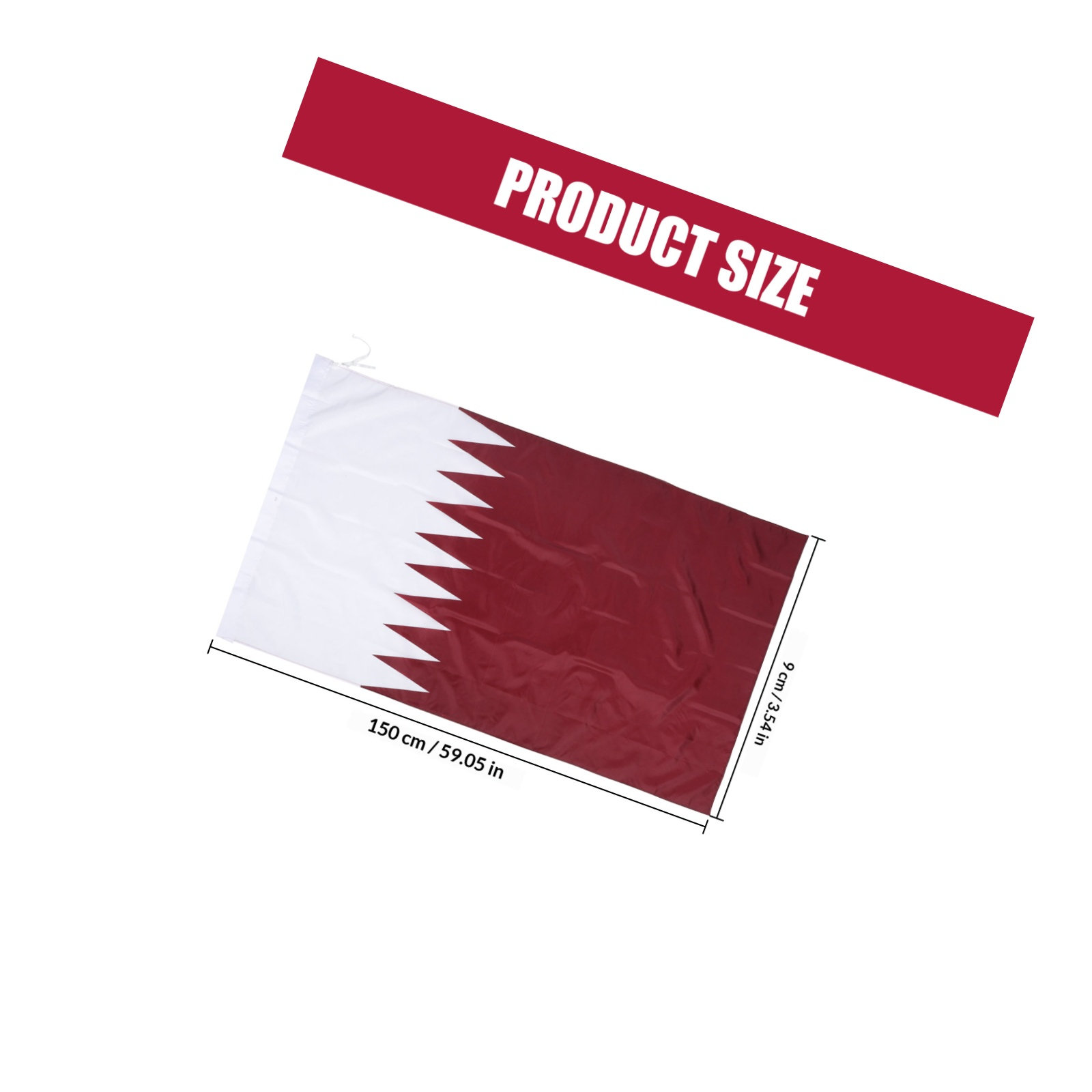 90x150cm Polyester Qatar Flag  - Home Office Qatar ulasan dan harga