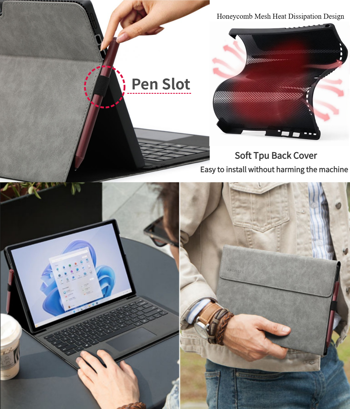 Portfolio Case for 13 Inch Mic - Home Office Microsoft ulasan dan harga