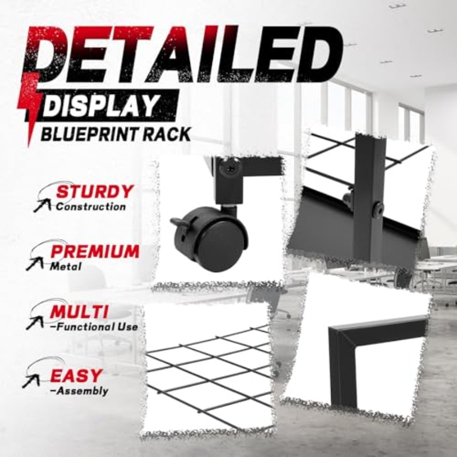 Blueprint Storage Rack 48 Slot - Home Office Architecture ulasan dan harga