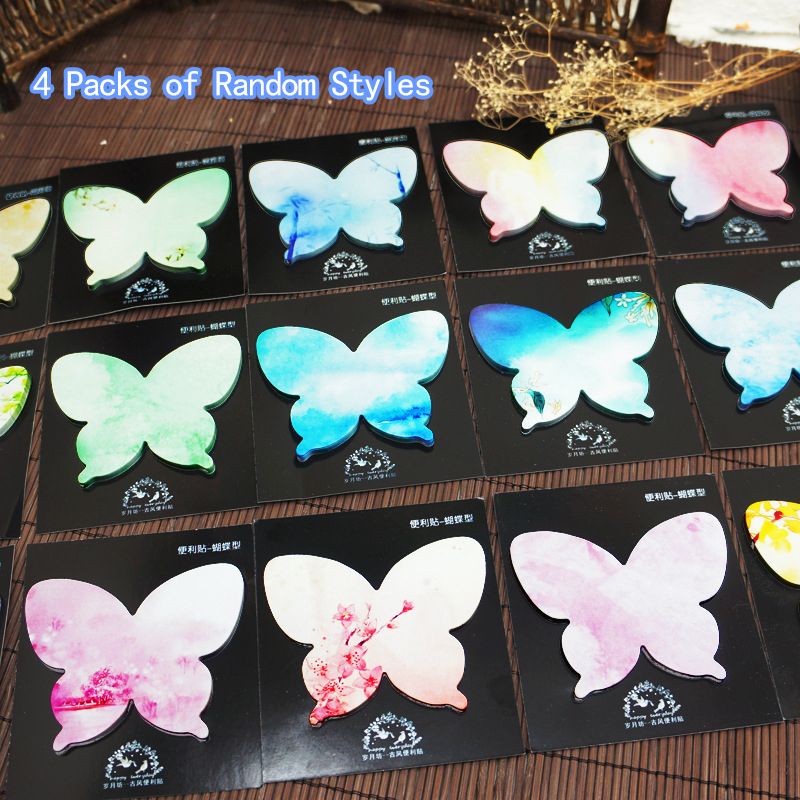 4 Packs Random Butterfly Stick - Home Office Work ulasan dan harga