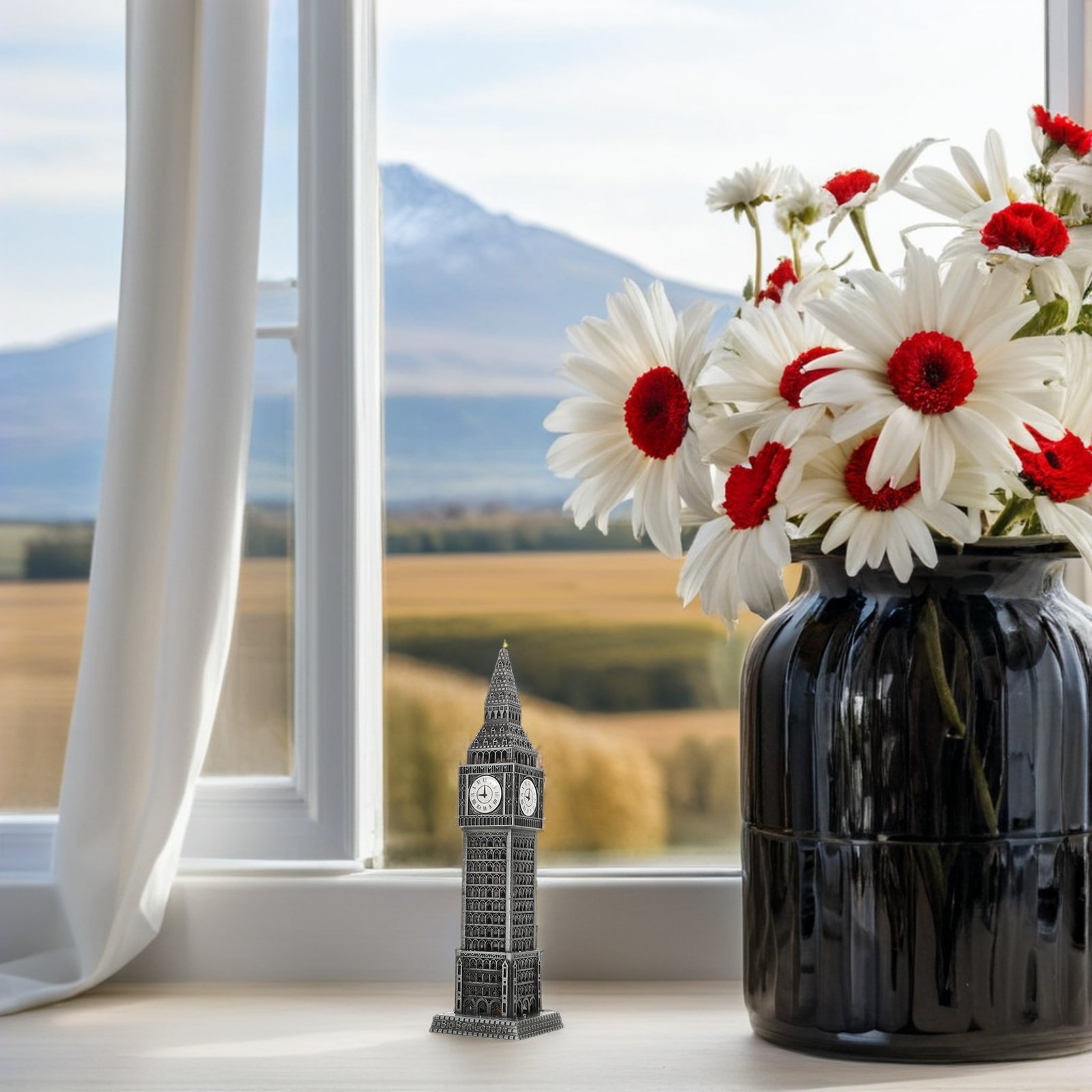 Metal Tabletop Clock Tower Vin - Home Office London ulasan dan harga