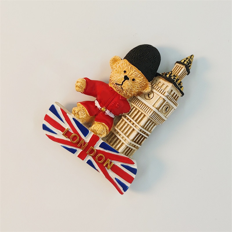 London Big Ben Bear 3D Painted - Home Office London ulasan dan harga