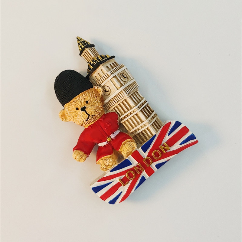 London Big Ben Bear 3D Painted - Home Office London ulasan dan harga