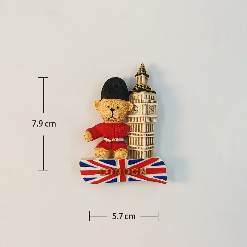 London Big Ben Bear 3D Painted - Home Office London ulasan dan harga