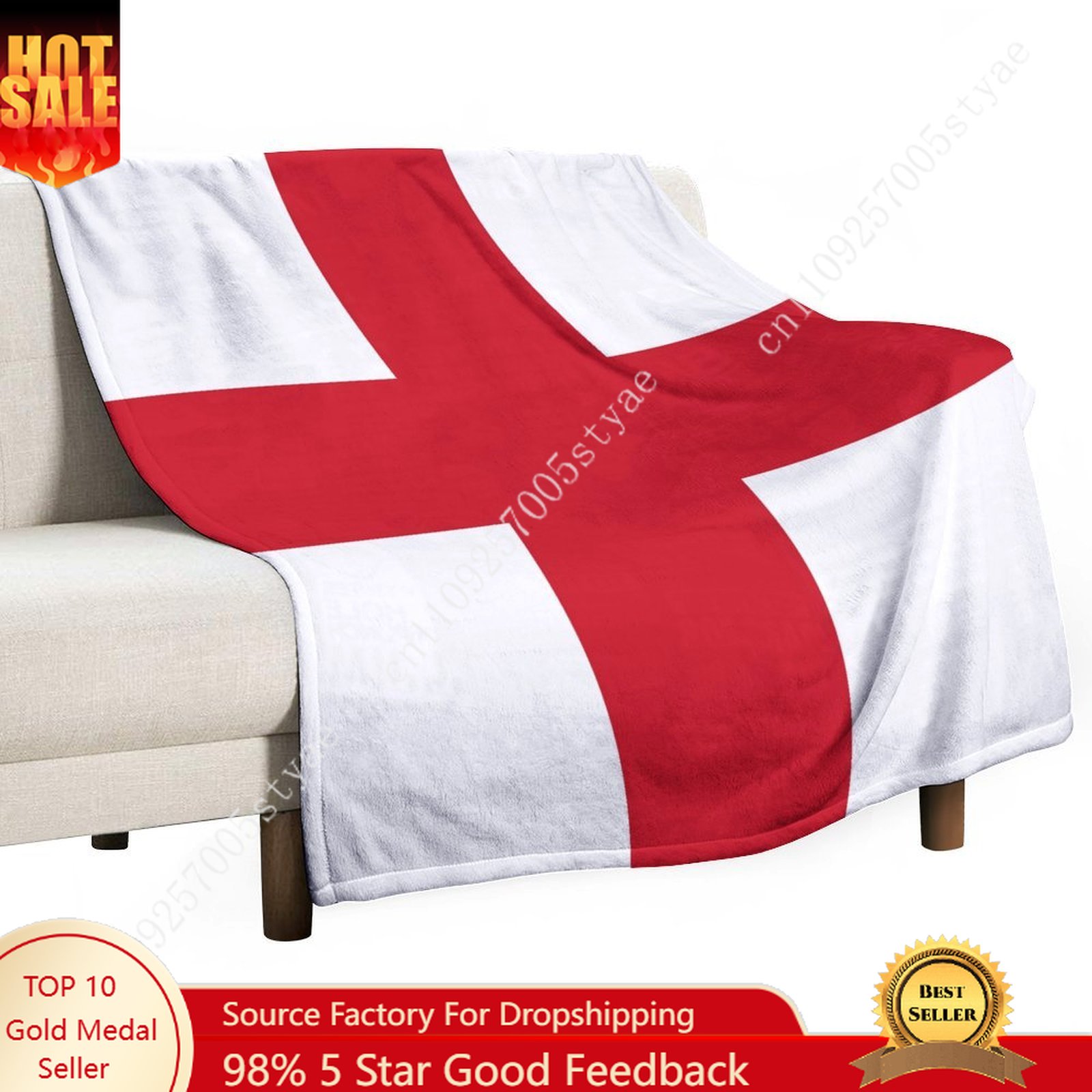 England Flag Flannel Blankets  - Home Office England ulasan dan harga
