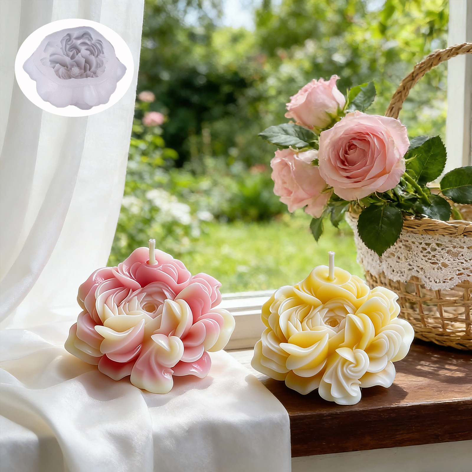 Silicone Flower Mold White Sce - Home Office Architecture ulasan dan harga
