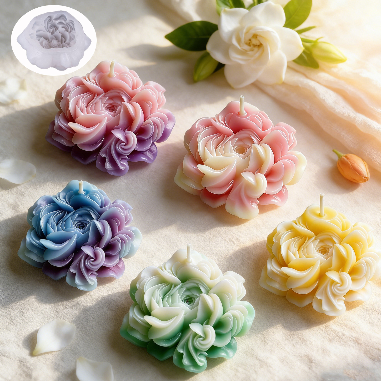 Silicone Flower Mold White Sce - Home Office Architecture ulasan dan harga