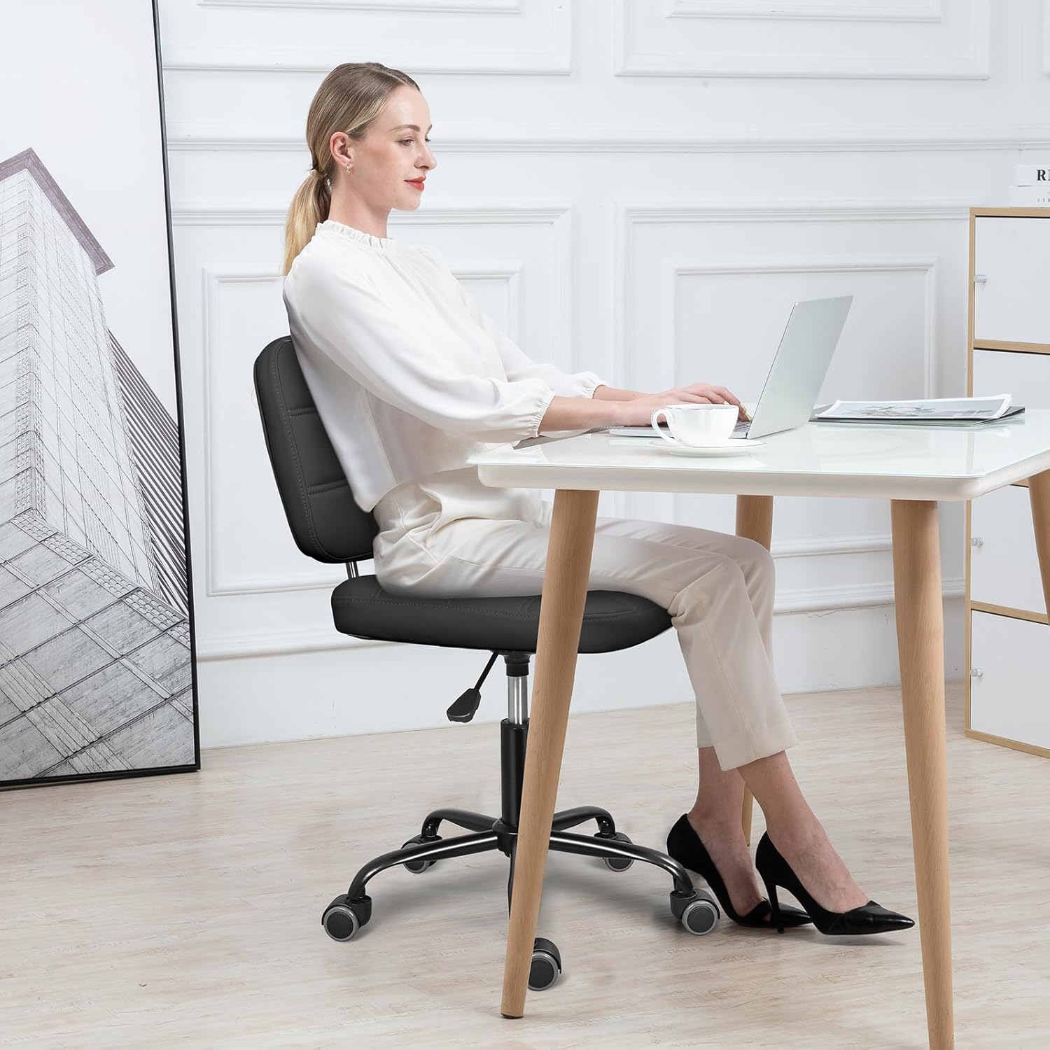 Armless Home Office Desk Chair - Home Office Desks ulasan dan harga